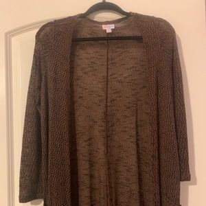 Long lightweight jacket. Beautiful brown/black